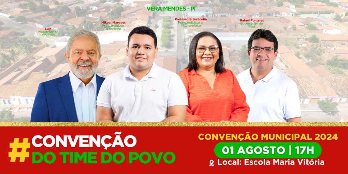 Convenção do PT em Vera Mendes homologará candidatura de Mikael Marques para prefeito