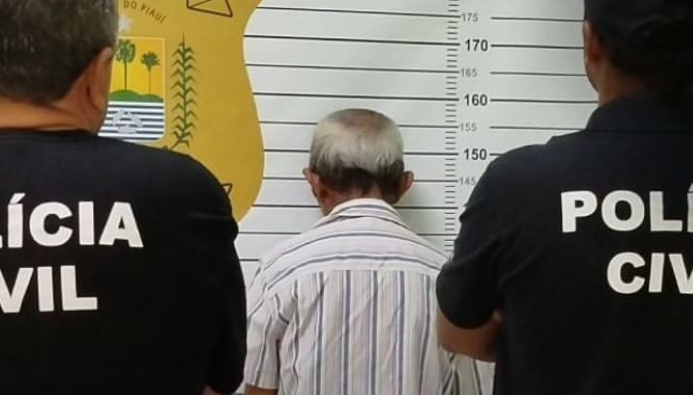 Idoso é preso em Parnaíba suspeito de estuprar criança de 5 anos cometido há 10 anos