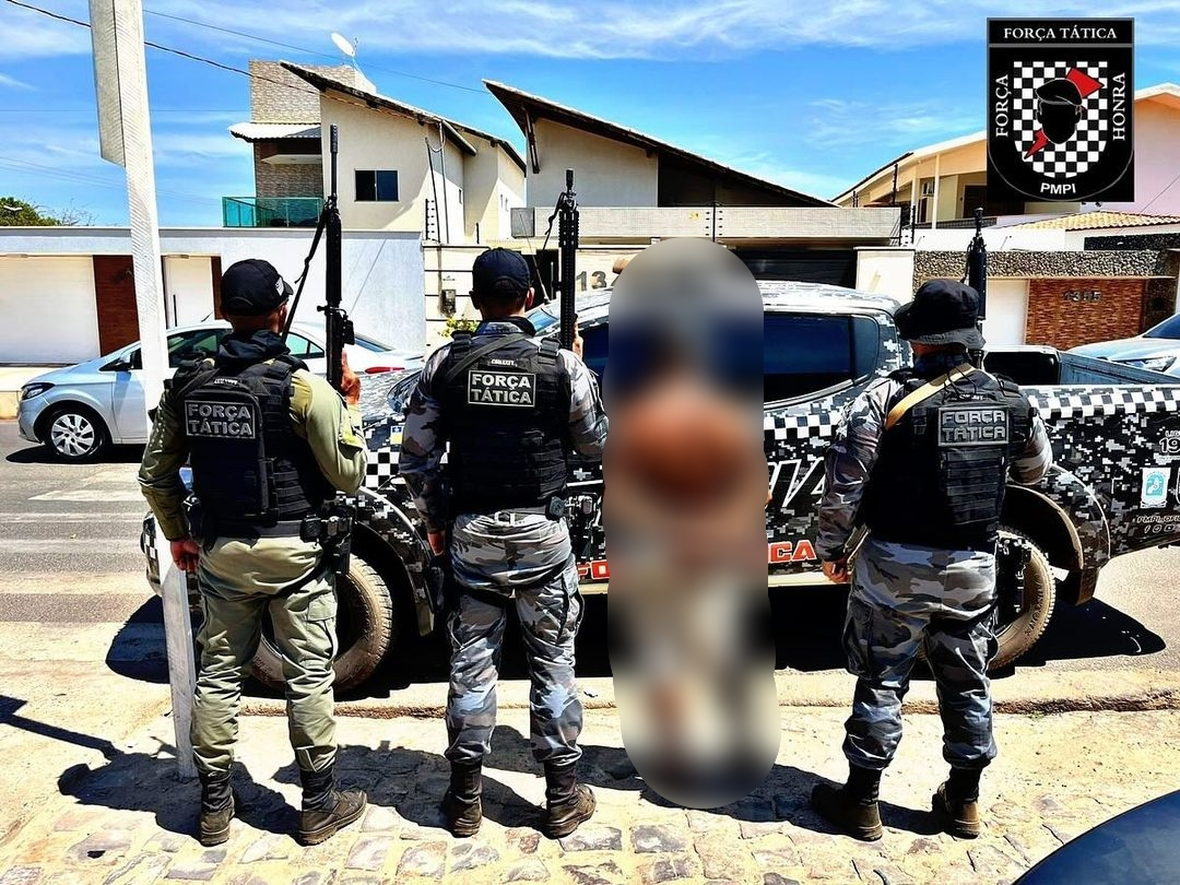 Homem é preso em Picos por suspeita de posse irregular de arma, lesão corporal